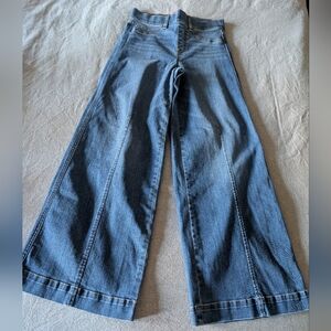 Spanx Seamed Front Wide Leg Jeans PS